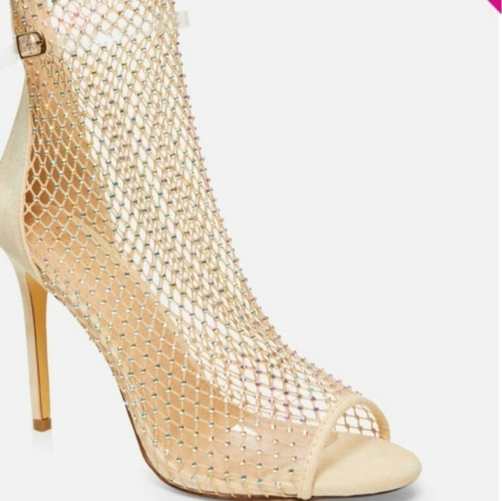 GOLD Mesh Heels